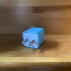 ライトブルー USB 2ポート ACアダプター