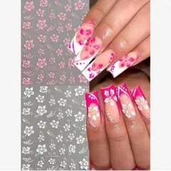 2枚入 ハイビスカス ネイルシール