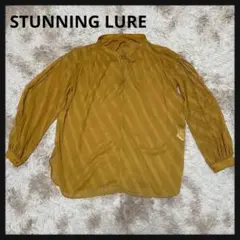 STUNNING LURE スタニングルアー 長袖 レースブラウス イエロー M