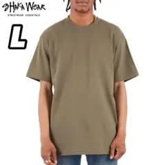 新品未使用 シャカウェア ヘビーウエイト 無地 半袖Tシャツ オリーブ L