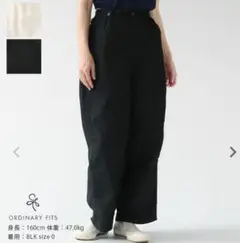 日本製 Ordinary fits ジェームスパンツ リップストップ ブラック