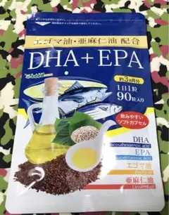 エゴマ油・亜麻仁油配合 DHA+EPA 約3ヶ月分 90粒 新品未開封