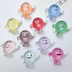 M&Mキャラクター デコレーションパーツ 10個セット