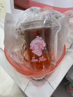 PLAZAコラボ　午後の紅茶アイスティーキーホルダー ピンク