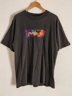 90sボロサンフェードTシャツブラック墨黒USA製ビンテージ古着シングルステッチ