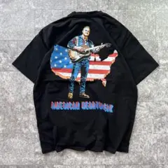 メンズ 古着 Zach Bryan ブラック 黒 プリント Tシャツ L