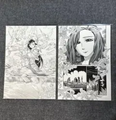 ポストカード　乙嫁語り　大乙嫁語り展　森薫　森薫展　アニス　水の園　シーリーン