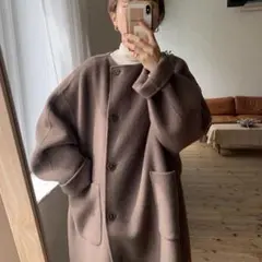 nokcha 4way over long coat / moca