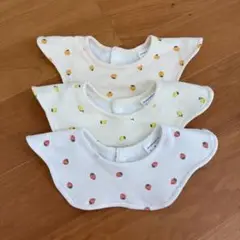 【美品】ベビー スタイ よだれかけ 360度くるくるスタイ 3枚セット
