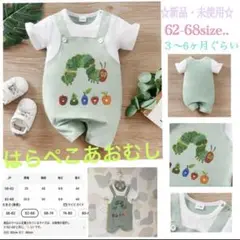 ◯新品・未使用人気シリーズ　はらぺこあおむし　ロンパース☆3〜６ヶ月size..