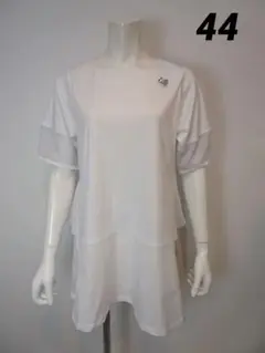 【新品】スーパービューティー後ろ配色リボンデザインチュニックTシャツ44