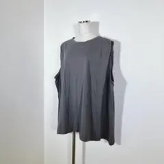 ap retro ノースリーブカットソー　肩タックノースリフレアTEE　フリー