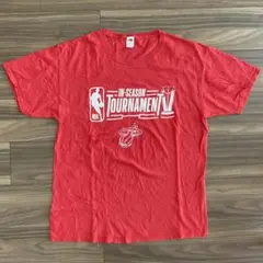 FRUIT OF THE LOOM NBAプリント Tシャツ 赤 Lサイズ