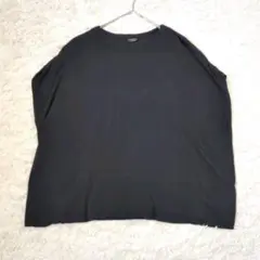 VERMEIL par iena コットンノースリープルーオーバー　黒　日本製