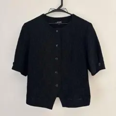 ブラックフォーマル喪服ブラウス半袖L