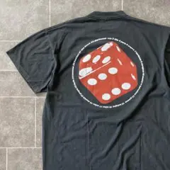 oasis オアシス dice サイコロ Tシャツ XL フェードブラック