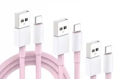 DUZHI iPhone 充電ケーブル 3本セット ライトニングケーブル ピンク