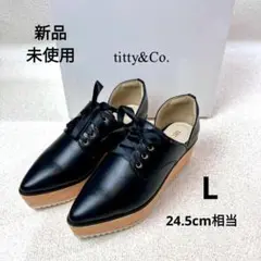 MS158 titty&Co レースアップシューズ ブラック L