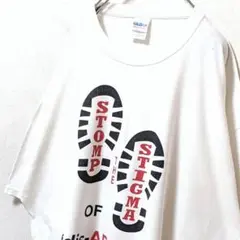 ギルダン ストンプスティグマ ディスアビリティ Tシャツ ホワイト白XL古着