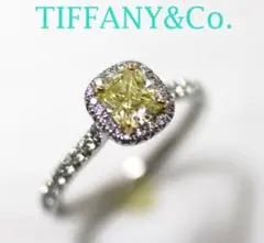 【TIFFANYu0026CO】ファンシーイエロー ダイヤ0.82ct 11.5号