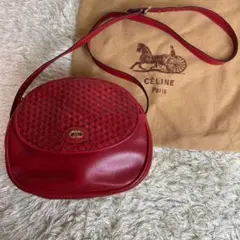 希少 CELINE オールドセリーヌ 編み込み ショルダー トリオンフ