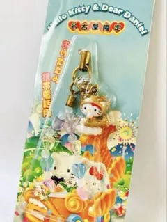 ご当地キティ　名古屋限定　金のシャチホコ　ビーズ付きストラップ