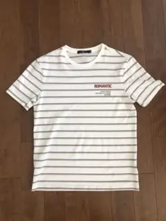 HLA ストライプ Tシャツ ホワイト　M