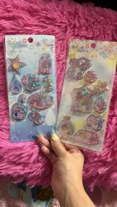 平成レトロ 平成女児 カプセルコロンシール 2シート(1部使用済み)