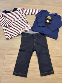 MIKIHOUSE ロンＴ2枚と長ズボン 計3枚セット