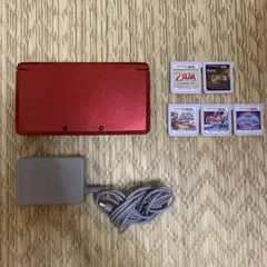 ニンテンドー3DS メタリックレッド+ソフトまとめ売り