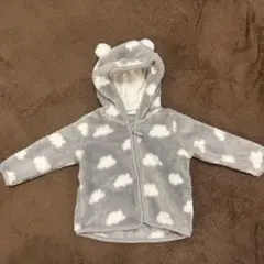 H&M 雲模様 フード付きトレーナー 4-6ヶ月用