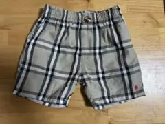 POLO ベージュ系チェック ボトムス 80サイズ