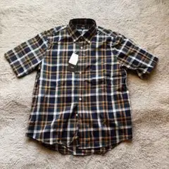 【新品未使用】MR.VAN ミスター.ヴァン　半袖チェックシャツ　L