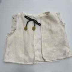 アイボリー ノースリーブ ベスト100cm