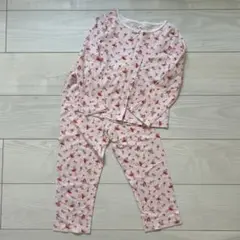 キャスキッドソン　花柄＆バレリーナ柄ピンクベビーパジャマ（~95cm）