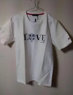 新品未使用LOVELESSメンズプリント ホワイトTシャツ 半袖 Sサイズ