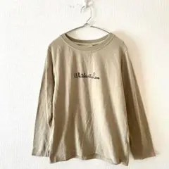 ☆【paciva teciva】Tシャツ ロンT プリントデザイン 綿混 M