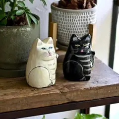 amaburo インドの招き猫 ホワイト