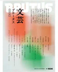 BRUTUS 文芸特集　最新号