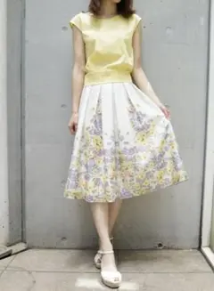 debutdefitoie 花柄スカート サイズ36