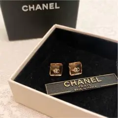 ピアス 両耳 CHANEL シャネル ココマーク 透明 ピンク