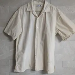 UNIQLO×JWANDERSON切替オープンカラーシャツMストライプ
