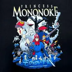 もののけ姫 サン Tシャツ 黒 L アニメ ジブリ ブラック ナウシカ