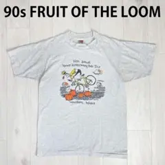 90s　ドミニカ製　フルーツオブザルーム　シングルステッチ　霜降りグレー　M