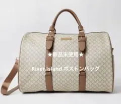 ★新品未使用★River Island モノグラム ボストンバッグ