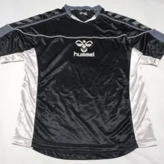 hummel　ヒュンメル　 半袖　サッカー　シャツ　黒