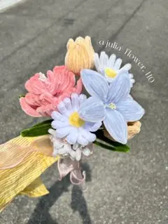 モールフラワー花束♡ブーケ【完成品】