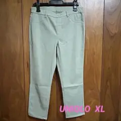 UNIQLO ウルトラストレッチクロップドレギンスパンツ　グリーン　XL