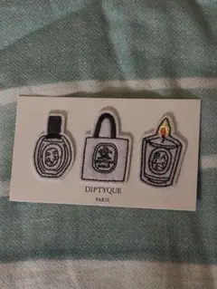 Diptyque 刺繍ワッペン 3点セット