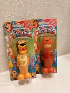 動物　歯ブラシBounce Up Toothbrush 2本セットライオン＆トラ